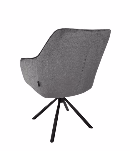Armlehnstuhl MARLE - drehbar, Stoff, Anthrazit
