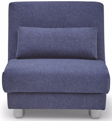 Funktionssessel EASY Optik A - 1-Sitzer, 80 cm inkl. Schlaffunktion, Stoff, Blau