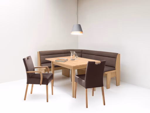 Armlehnstuhl - Polyester, Kombination, Dunkelbraun, Braun