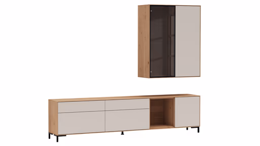 Wohnwand Medio - Melamin, Sand