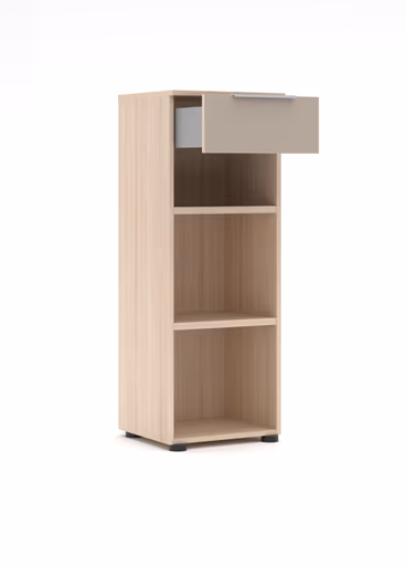 Büroregal - B ca. 40 cm, Riva Eiche Nachbildung, Kaschmir