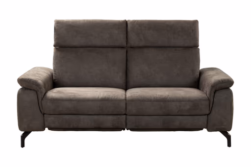 Sofa - 2-Sitzer, Stoff, Dunkelbraun