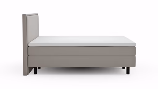 Boxspringbett Valencia - Liegefläche ca. 180x200 cm, Stoff, Mauve