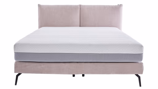 Boxspringbett Delia - Liegefläche ca. 180x200 cm, Stoff, Rose 