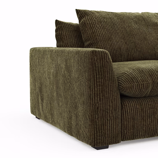 Sofa Ulf - 3,5-Sitzer, Cord, Moos