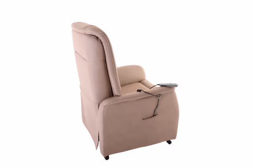 TV-Sessel MANDO - Aufstehhilfe, Relaxfunktion, Stoff, Grau-Beige