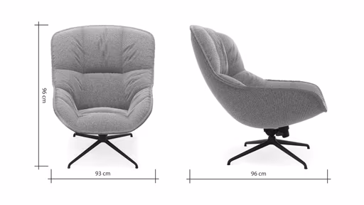 Sessel Unn - Stoff, Eukalyptus