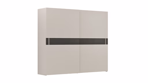 Schiebetürenschrank Loretto - B ca. 280 cm, Lack matt, Perlmutt