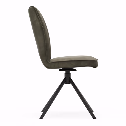 Stuhl Westmore - drehbar, Stoff, Dunkelgrün