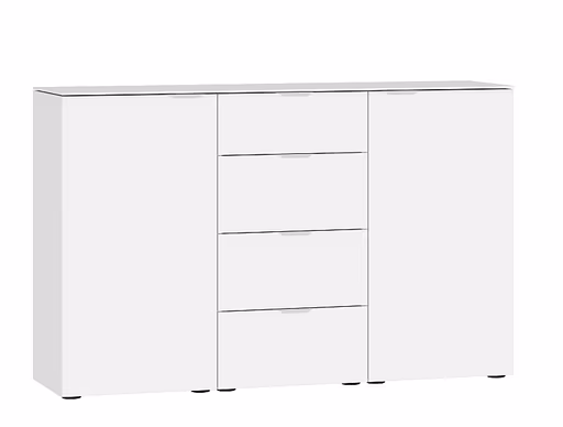 Kommode JOIN IT- Glas, Weiß, Matt, Weiß