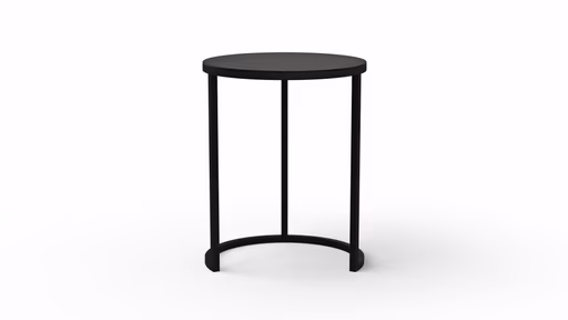 Beistelltisch Kai - LBH ca. 39x39x50 cm, Metall, Schwarz