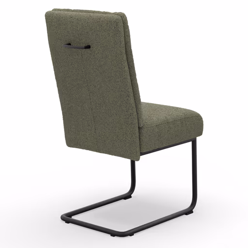 Freischwinger Ravina - Stoff, Olivgrün