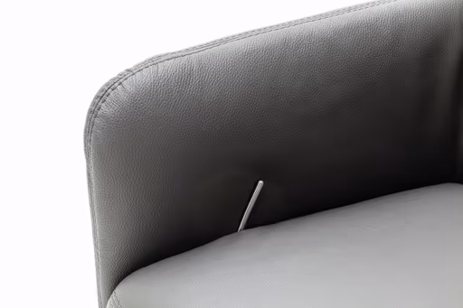 Relaxsessel Rufus - inkl. Relaxfunktion, Leder, Anthrazit