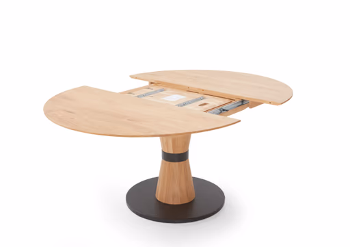 Esstisch - ausziehbar, Durchmesser ca. 130cm, Wildeiche massiv