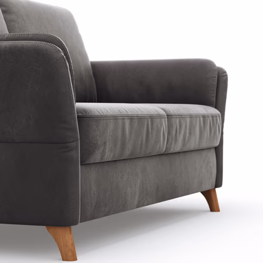 Sofa Vayra - 2,5-Sitzer, Stoff, Anthrazit