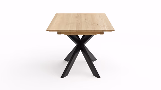 Esstisch Talara Lola - beidseitig ausziehbar, LB ca. 180x90cm, Wildeiche Bianco