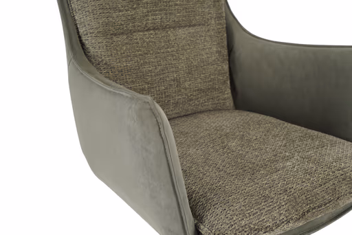 Armlehnstuhl MANDY - drehbar, Stoff, Grün