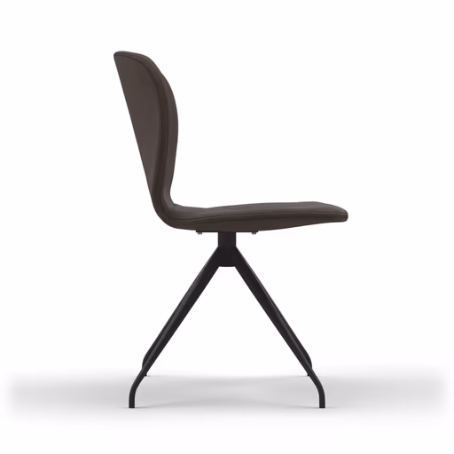 Stuhl Saltino - Stoff, Dunkelbraun