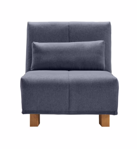 Funktionssessel EASY DELUXE - 1-Sitzer, 80 cm inkl. Schlaffunktion, Stoff Blau