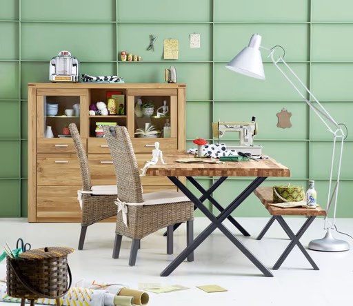 Highboard - Wildeiche teilmassiv, geölt