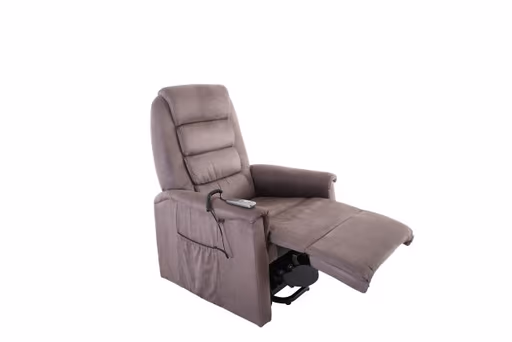 TV-Sessel MYRON - Aufstehhilfe, Relaxfunktion, Stoff, Braun