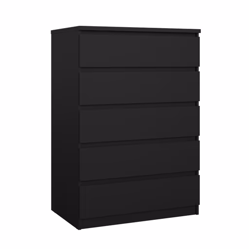 Kommode - B ca. 77 cm, Schwarz