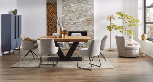 Esstisch Talara Lola V - LB ca. 180x90 cm, Wildeiche geölt