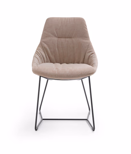 Stuhl Pegara - Stoff, Beige