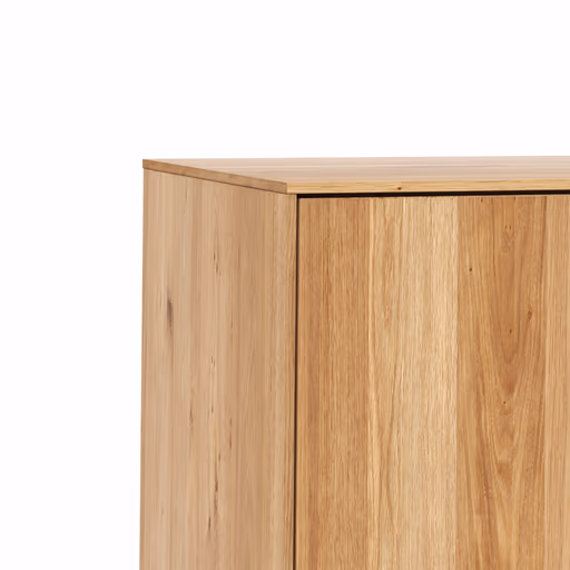 Sideboard Saratoga - mit Klapptüren, Wildeiche massiv, natur geölt