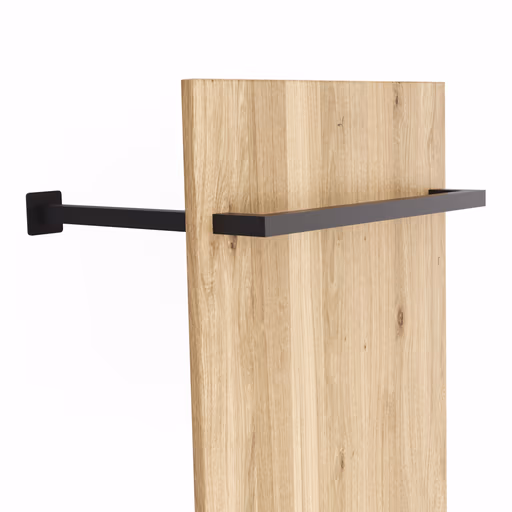 Garderobenkombination Williston - Korpus Wildeiche bianco / Front sandgestrahlt