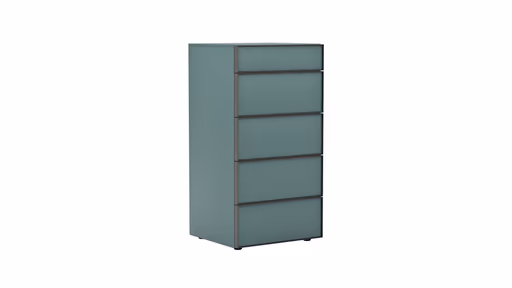 Kommode Loretto - BHT ca. 60x115x53 cm, Lack matt, Salbeigrün