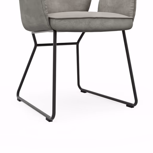 Armlehnstuhl Westmore - Stoff, Silberfarben