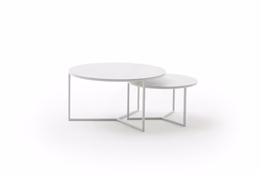 Couchtisch Joan 5 -  LBH ca. 80x80x41,5 cm, Metall, Kreidefarben