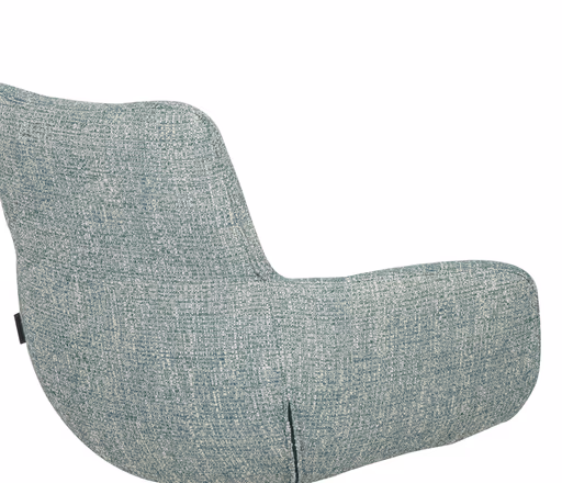 Armlehnstuhl MAXINE - drehbar, Stoff, Petrol