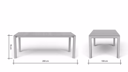 Esstisch 3400 - ausziehbar, LB ca. 200x100 cm, Asteiche massiv, Geölt, Gedrehter Fuss