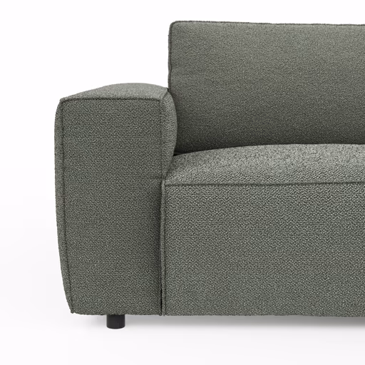 Sofa Lilaia - 1,5-Sitzer XL mit 1,5-Sitzer XL Tief, Stoff, Olivgrün