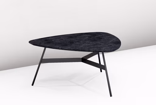 Couchtisch - LBH ca. 87x90x35 cm, Keramik Anthrazit