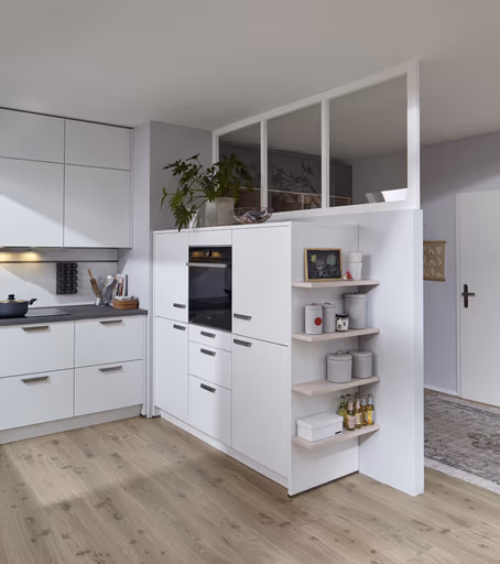 U-Küche 50.100 GL 5 521, Kristallweiß