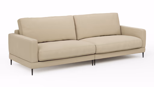 Sofa Janne - 3-Sitzer, Stoff, Sand