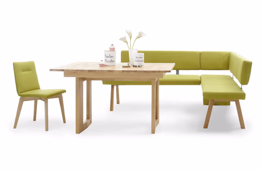 Esstisch - ausziehbar, LB ca. 130x90 cm, Eiche massiv