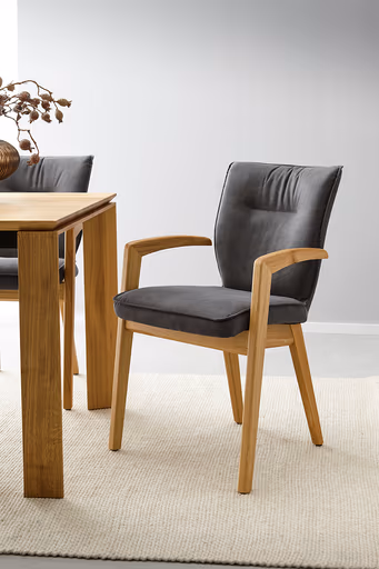 Armlehnstuhl Wilshere - Stoff, Anthrazit