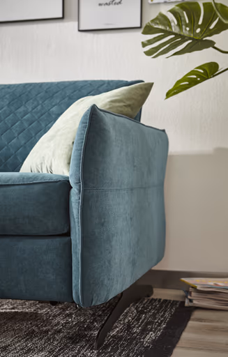 Sofa Melida - 2,5-Sitzer inkl. Schlaffunktion, Stoff, Smaragd