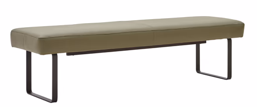 Polsterbank Carmelo - Breite ca. 183 cm, Leder olivgrün