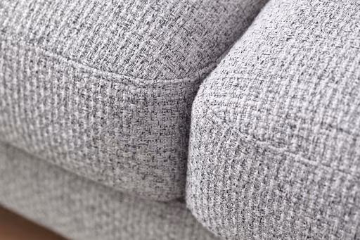 Ecksofa Oviedo - 2,5-Sitzer mit Ecke rechts, Stoff, Grau