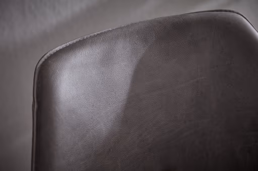 Armlehnstuhl Pinto - Leder, Grau