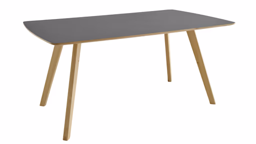 Esstisch Bat - LB ca. 160x100 cm, HPL, Schiefer