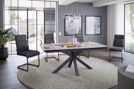 Freischwinger MAIDA - Stoff, Anthrazit