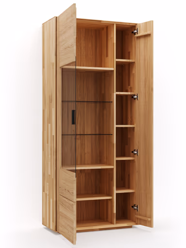 Vitrine Estana - Eiche massiv, legno