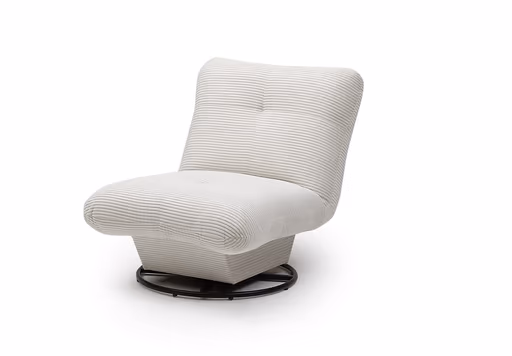 Drehsessel - Stoff, Creme