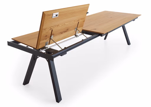 Esstisch - ausziehbar, LB ca. 180(280)x100 cm, Eiche furniert